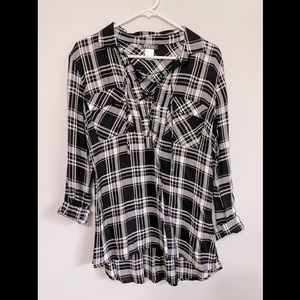 Black & White Tie Flannel (Women’s)